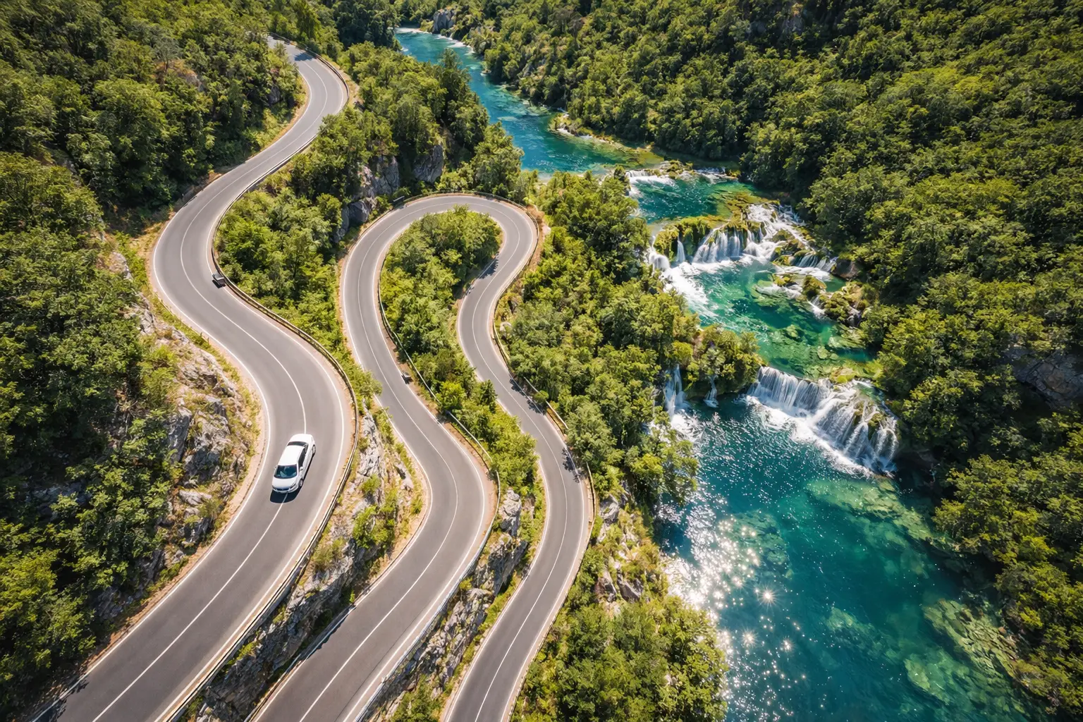Bergroute in Kroatien